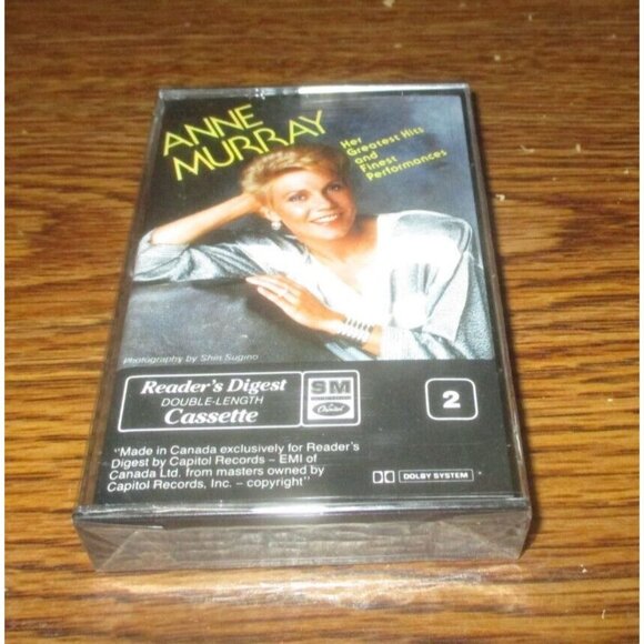 Anne Murray - Her Greatest Hits & Finest Performances Vol. 2 on cassette (EMI) - Picture 1 of 3